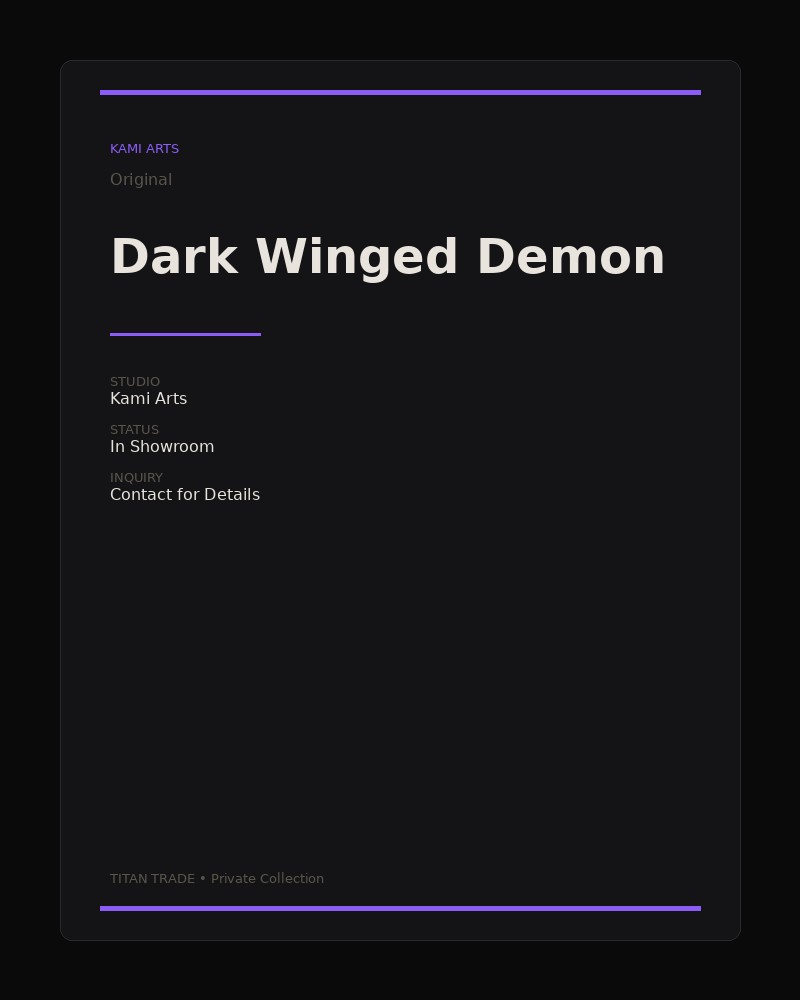 Dark Winged Demon