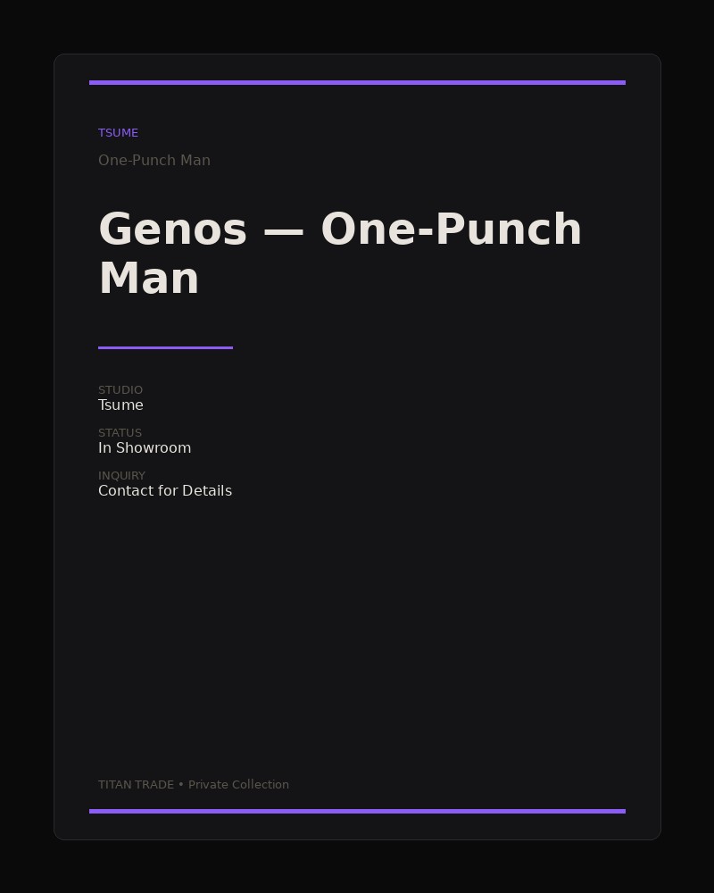 Genos — One-Punch Man
