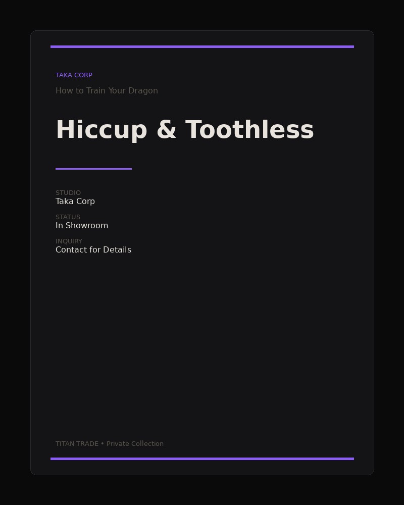 Hiccup & Toothless