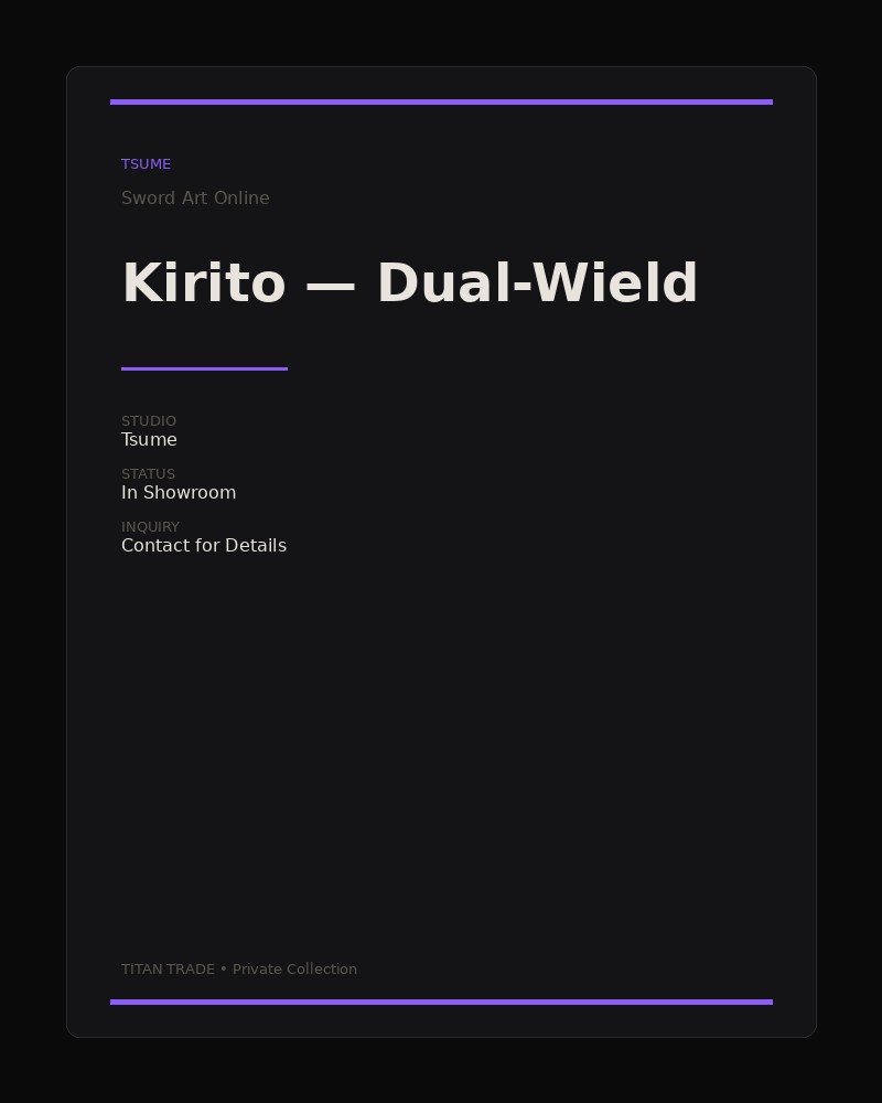 Kirito — Dual-Wield