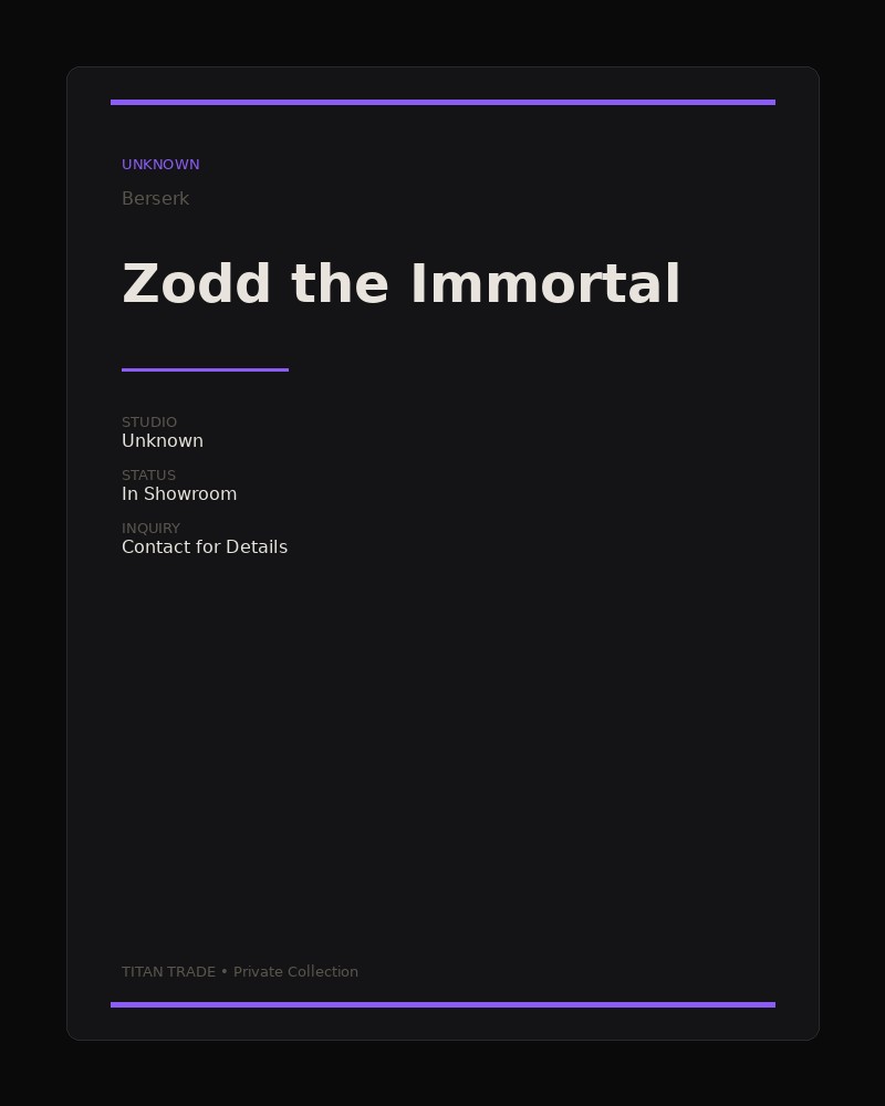 Zodd the Immortal